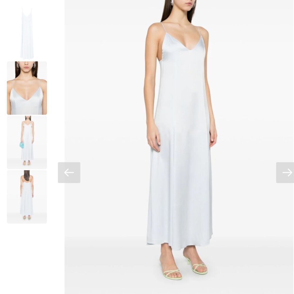 Forte Forte Satin Midi Slipdress Small